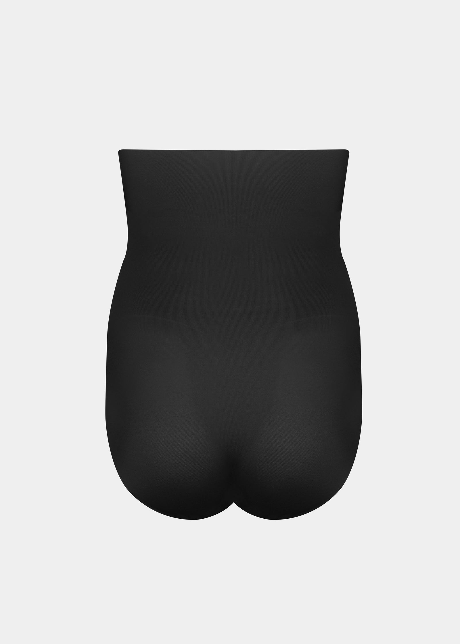 Black shapewear on a light gray background