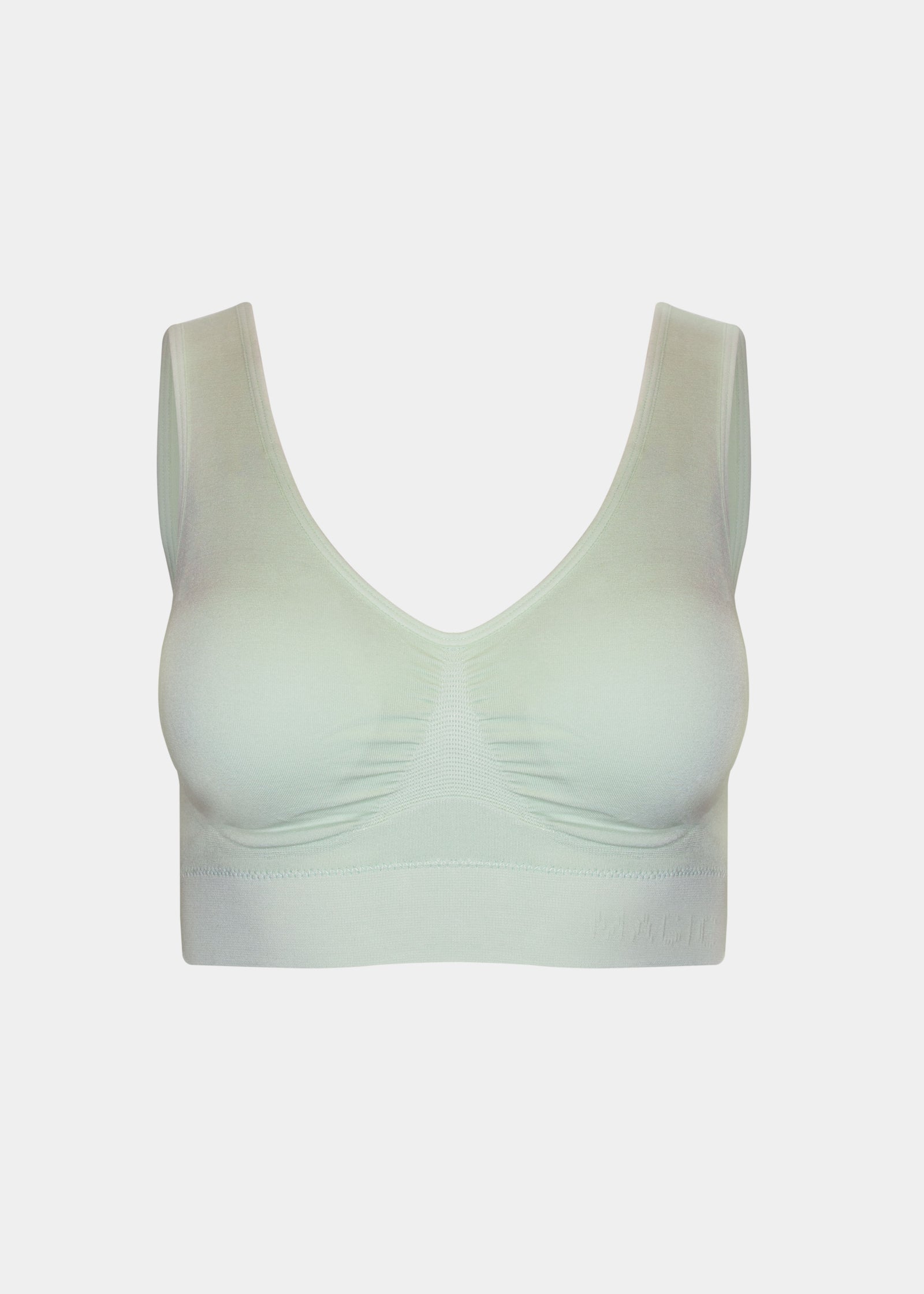 Light green Bamboo Comfort Bra on a white background