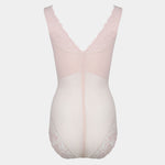 Light pink bodysuit on a white background
