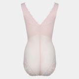 Light pink bodysuit on a white background