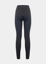 Still product image of Jegging in black shown from the back. High-waist skinny-fit leggings with built-in shaping briefs, soft stretchy fabric providing medium control for lower back and hips, lifted bottom zone, and functional back pockets visible.
