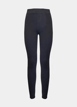 Still product image of Jegging in black, high-waist skinny-fit leggings with built-in shaping briefs. Soft stretchy fabric providing medium shaping for tummy, hips, and back, with cotton gusset, lifted bottom zone, and seamless edges visible.