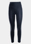 Still product image of Vlegging in black, high-rise leggings with built-in shaping briefs. Soft stretchy velvet fabric providing medium shaping for stomach, hips, and back, with special lift zone at the bottom and cotton gusset visible.