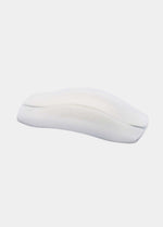 Still product image of the Magic Comfort Strap, showcasing the soft silicone anti-slip shoulder pads designed to hold bra straps in place and relieve pressure, with an opening to easily insert the bra strap.
