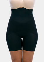 Black shapewear Hi-Bermuda on a white background