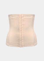 Still product image of Maxi Sexy Waistnipper in latte, high-waist shaping waist cincher. Smooth strong fabric with power-net lining, built-in flexible bones for back support, and hook-and-eye front closure visible for adjustable firm control.