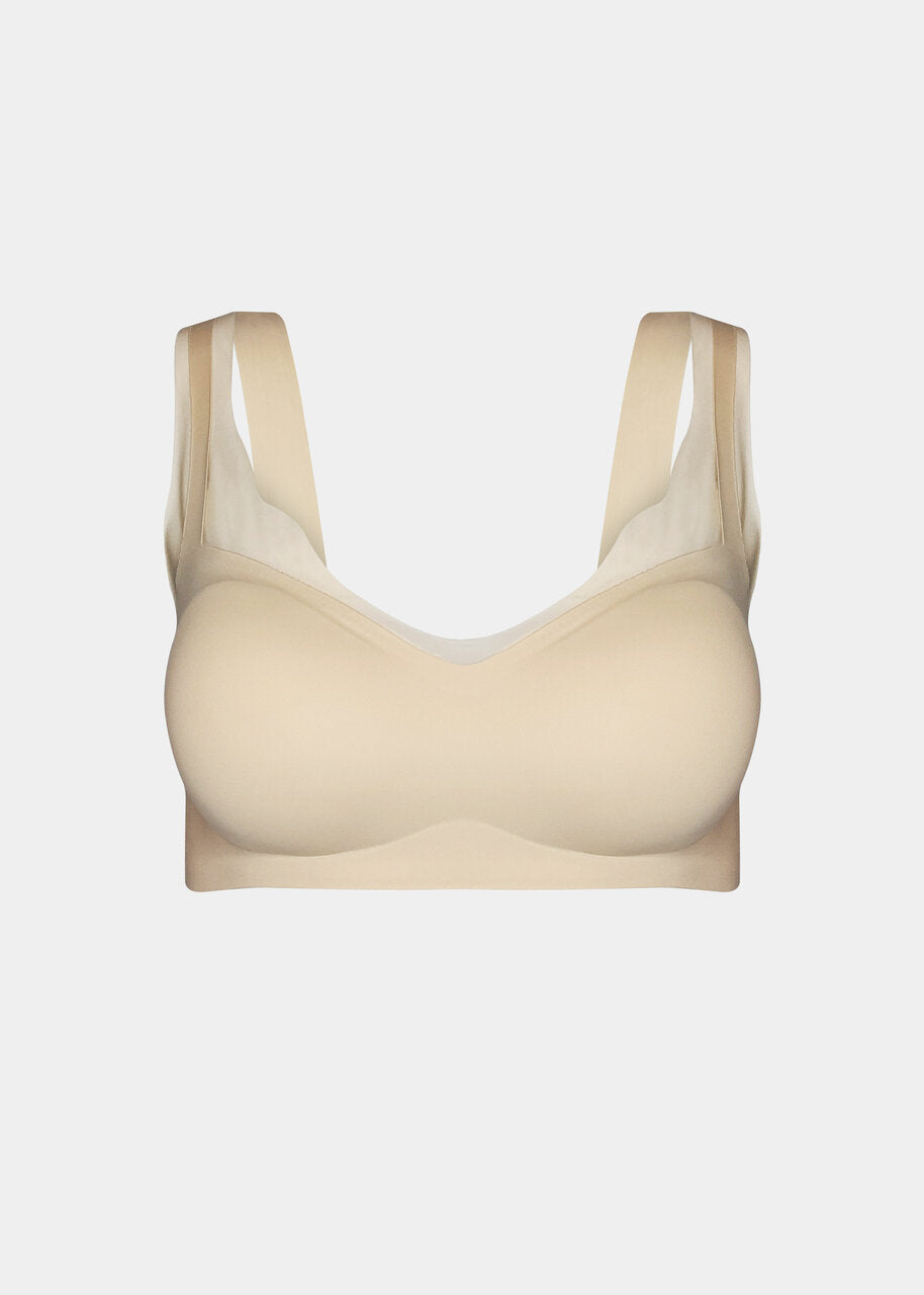 Beige Sensual Bra on a white background