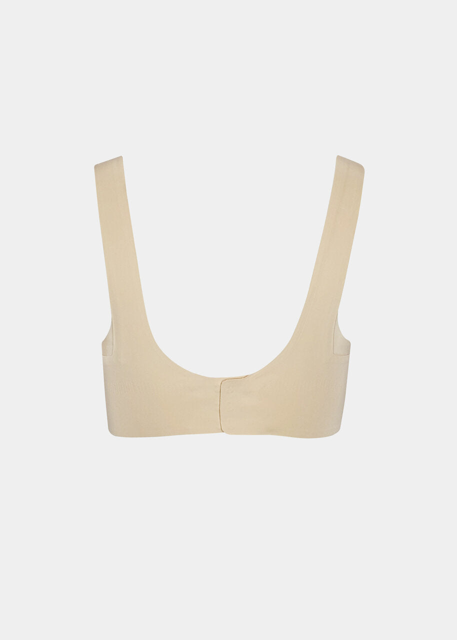 Beige Sensual Bra with back closure