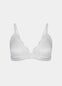 Satin Lace Bralette shown on a white/greyish background