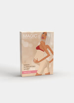 Still product image of Mama Supporting Short shown in front packaging box. Rectangular box displaying over-the-bump maternity shapewear shorts, with product image and branding visible on the front panel.