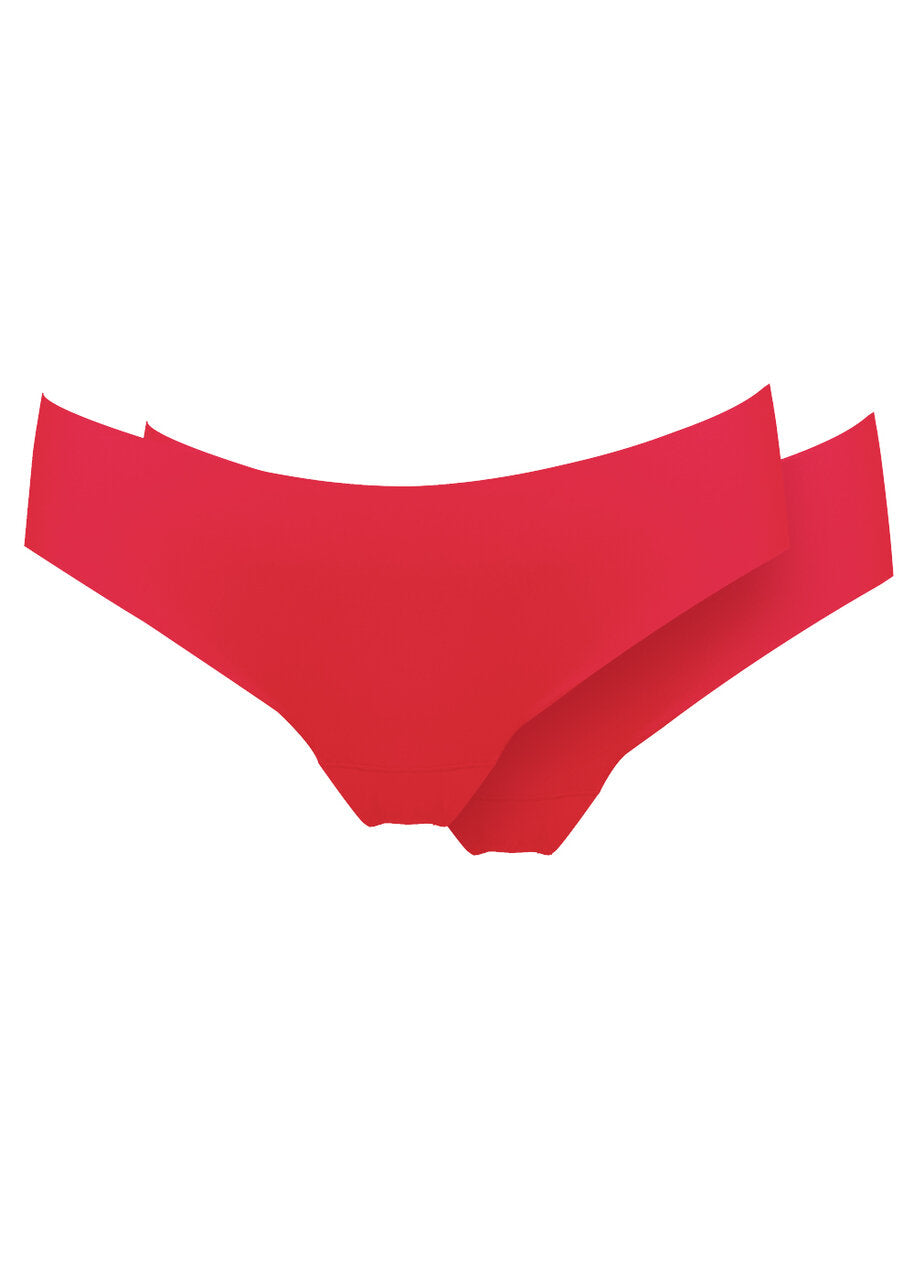 Hollywood red Dream Invisibles Thong (2-pack) product only front view