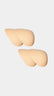 Beige silicone 2-pack Shoulderpads on a white background
