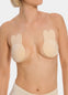Front view of a model wearing the latte-colored Lift Covers, showing the adhesive lifting nipple covers that support and lift the bust while providing smooth, invisible coverage under clothing.