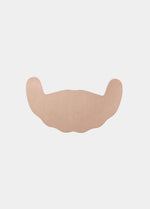 Still product image of Freedom Form in latte, adhesive breast tape strips. Skin-toned waterproof lifting strips with smooth surface and curved shape, designed for strapless and backless support without closures or straps.