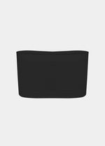 Still back product view of the black Bamboo Bandeau Bra, showcasing the seamless, strapless design in soft bamboo fabric with a smooth, clean finish for all-day comfort.