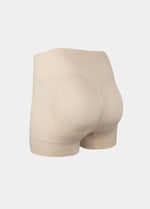 Beige women's Booty Booster Short on a white background