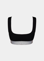 Back product view of the Salsa Bra, highlighting the smooth, seamless wireless design with wide supportive straps and a clean, comfortable finish.