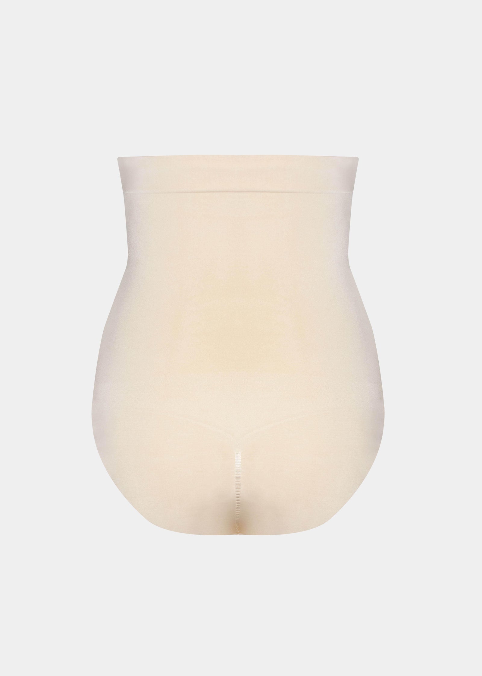 Still back view of a model wearing the Comfort Waistnipper Brief, featuring the high-waisted seamless design with a smooth finish, subtle lift zone at the back, and a secure waistband that stays in place.
