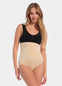 Front view of a model wearing the Comfort Waistnipper Brief, a high-waisted seamless shaping brief that smooths the tummy, waist, and back. The design features a clean, invisible finish with a high-rise waistband and a comfortable, supportive fit.