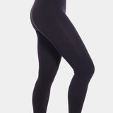 Black Bamboo Legging worn by a person on a white background