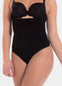 This image features a sleek, high-waisted thong from the Body Hugging Bamboo Collection by MAGIC Bodyfashion. The thong is crafted from eco-friendly Tanboocel™ bamboo fibers, known for their softness and moisture-wicking properties, making it an ideal choice for both comfort and durability.
