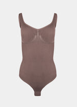 Brown bodysuit on a white background