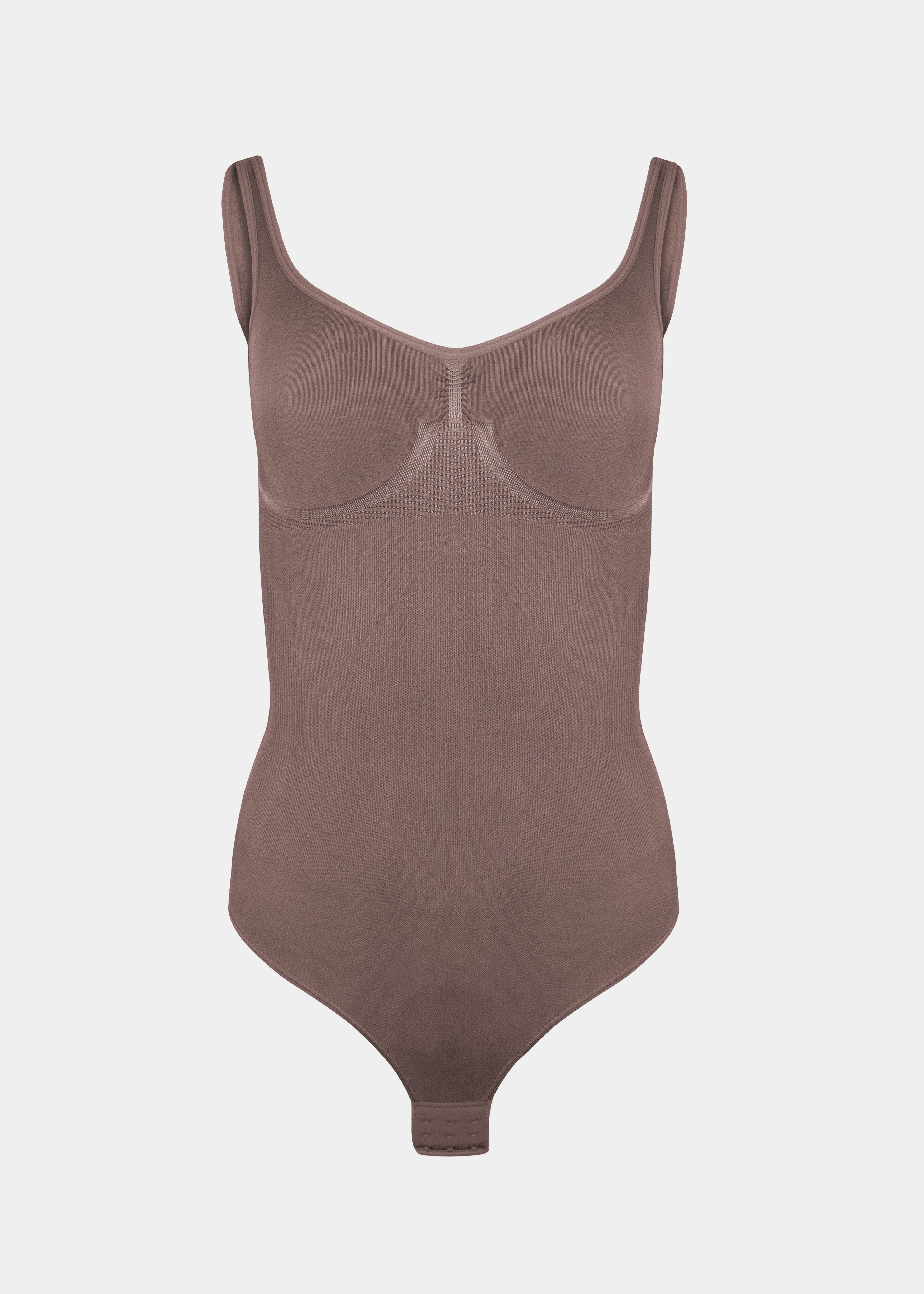 Brown bodysuit on a white background