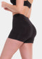 Person wearing black Booty Booster Short on a white background