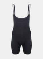Front view of the Black Dream Shaper Dress with a strapless design and a seamless finish.