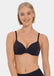 Woman wearing a black MAGIC Push-Up Bra against a plain background