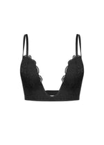 front side of the V bra