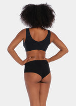A model wearing a Sensual Soft Bra on a white/grey background