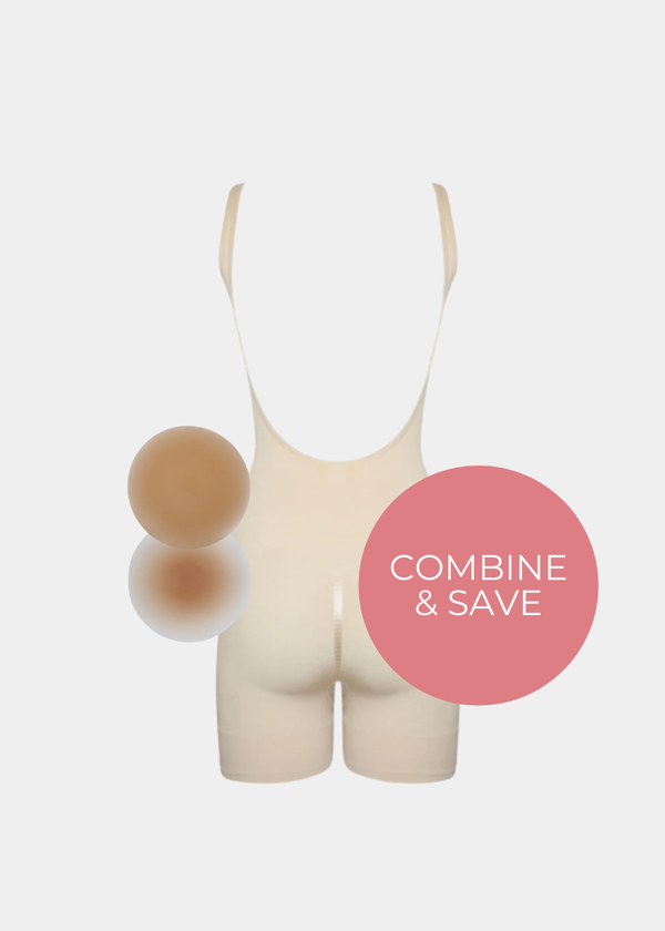 Latte Low Back Bodysuit Set
