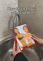 A video showing how to clean the strapless bra